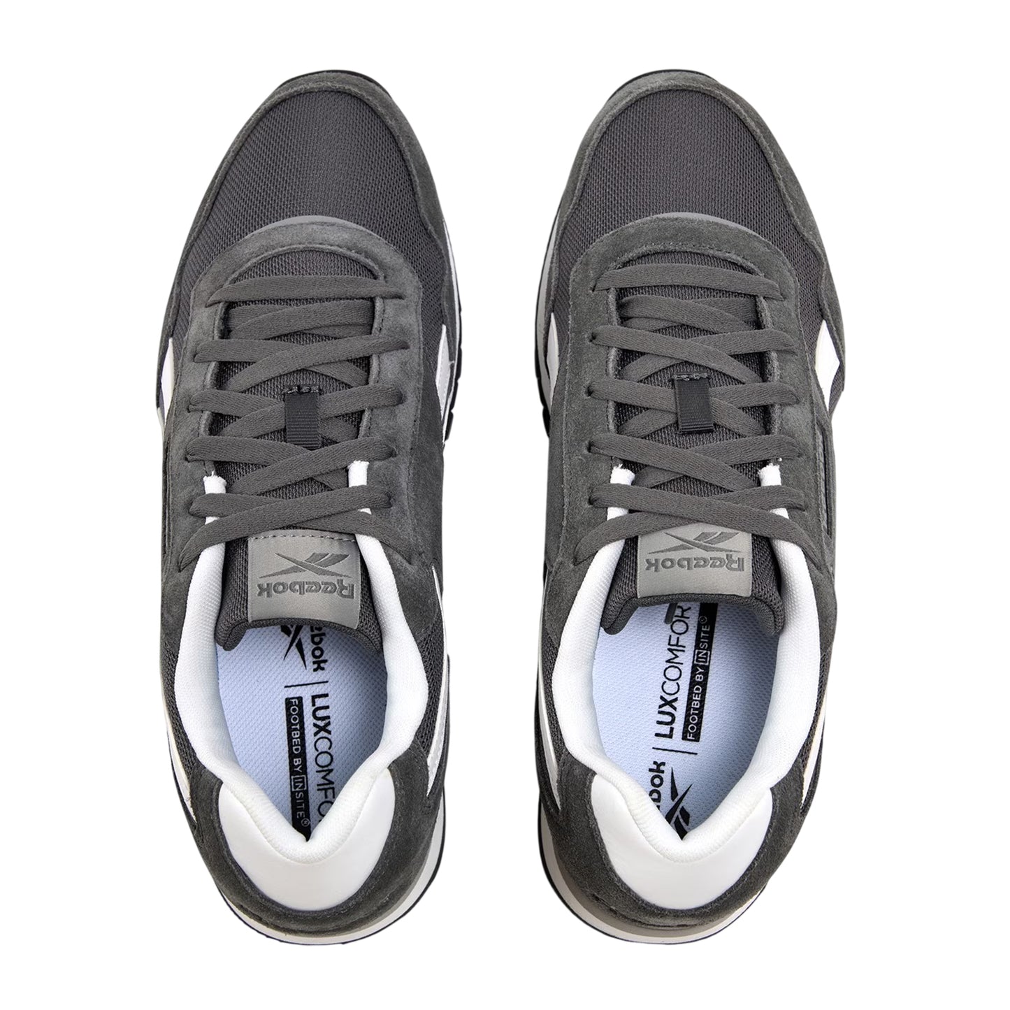 Grey Five-White - Side - Reebok Childrens-Kids Glide Logo Trainers