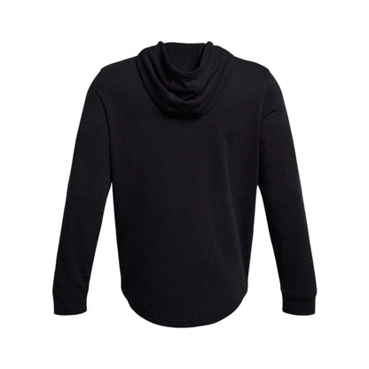 Black - Back - Under Armour Mens French Terry Hoodie