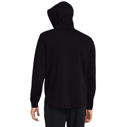 Black - Side - Under Armour Mens French Terry Hoodie