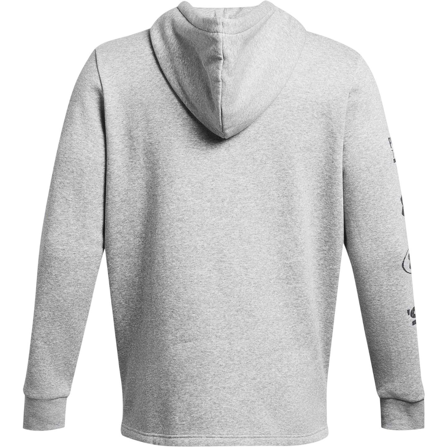 Frost Gray - Back - Under Armour Mens Essential Sleeve Print Hoodie