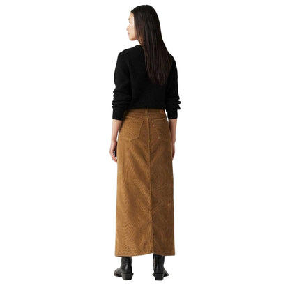 Ermine - Back - Levis Womens-Ladies Denim High Waist Maxi Skirt