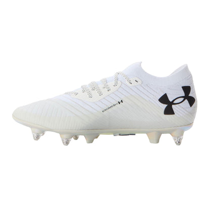 White-Black - Back - Under Armour Mens Shadow Elite 2.0 Football Boots