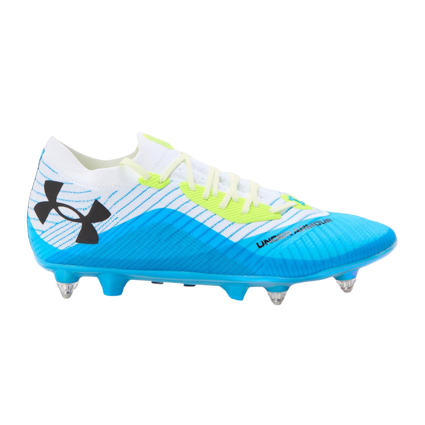 White-Blue - Front - Under Armour Mens Shadow Elite 2.0 Football Boots