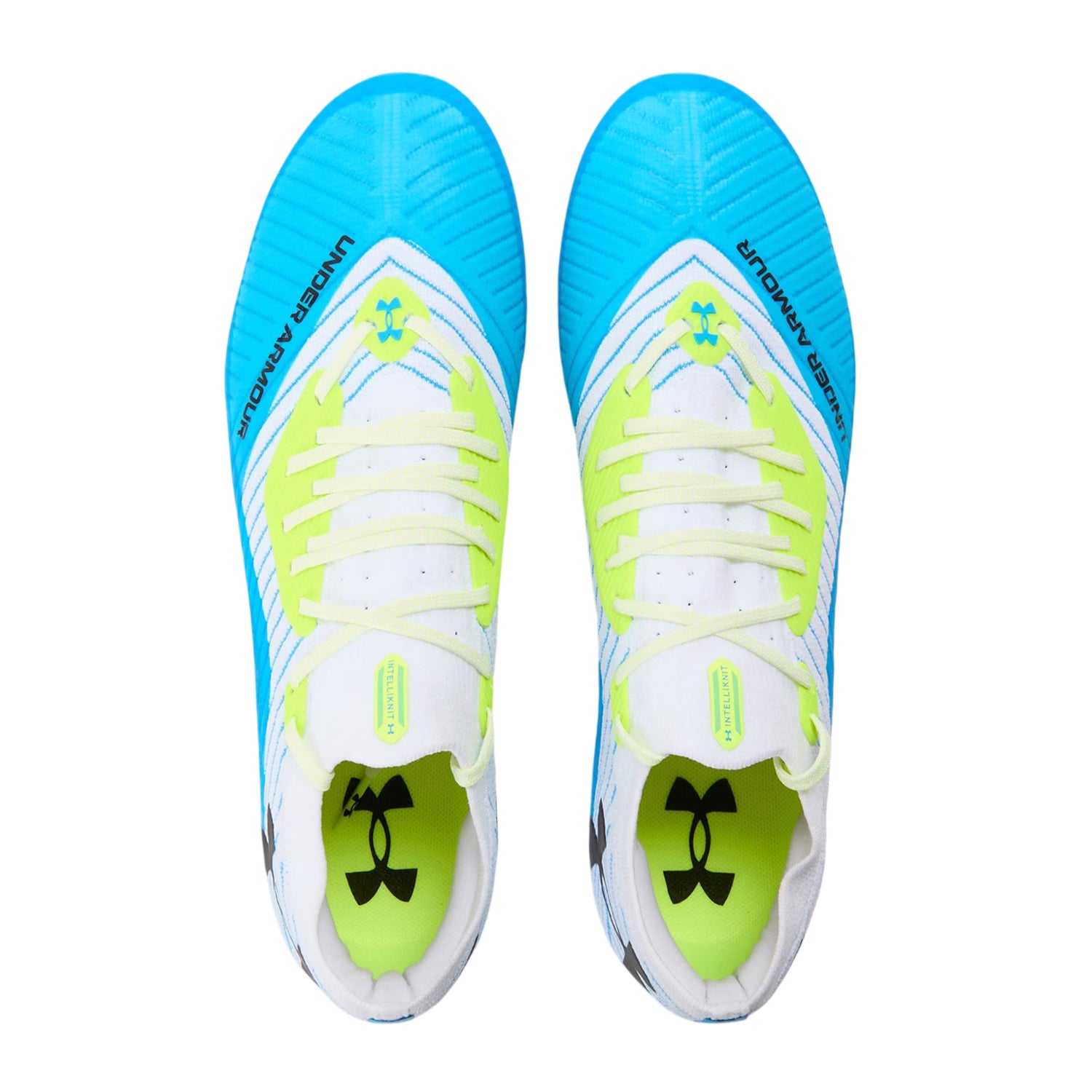 White-Blue - Side - Under Armour Mens Shadow Elite 2.0 Football Boots