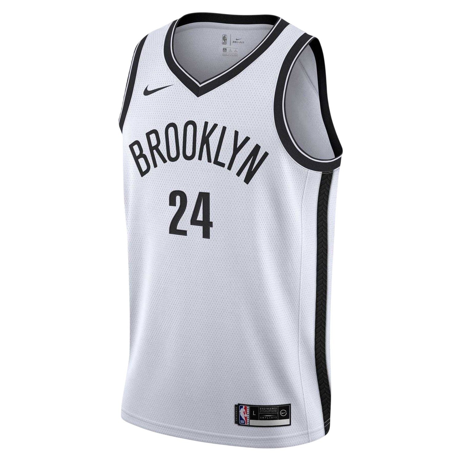 White - Front - Brooklyn Nets Childrens-Kids Thomas Nike Basketball Jersey