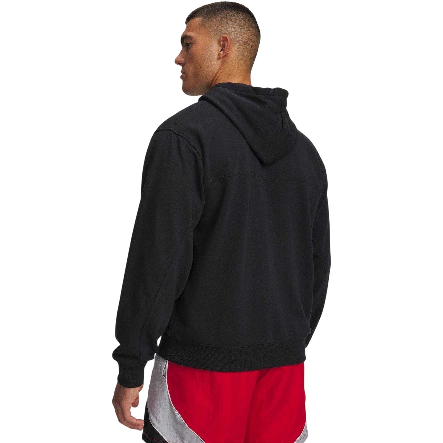 Black - Back - Under Armour Mens Rival Hoodie