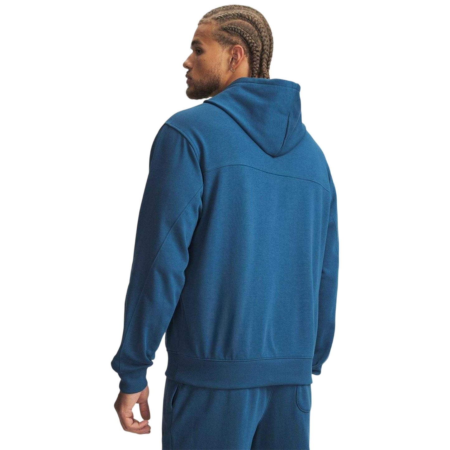 Blue-Black - Back - Under Armour Mens Rival Hoodie