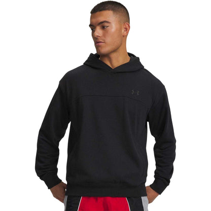 Black - Front - Under Armour Mens Rival Hoodie