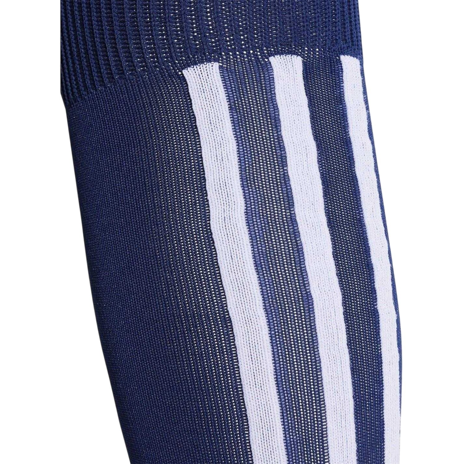 Navy Blue-White - Side - Adidas Childrens-Kids Santos Logo Football Socks