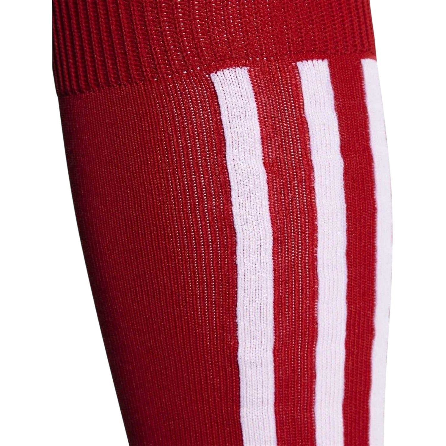 Red-White - Side - Adidas Childrens-Kids Santos Logo Football Socks