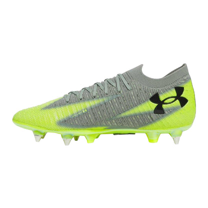 Green - Back - Under Armour Mens Shadow Elite 3 Hybrid Firm Ground Football Boots