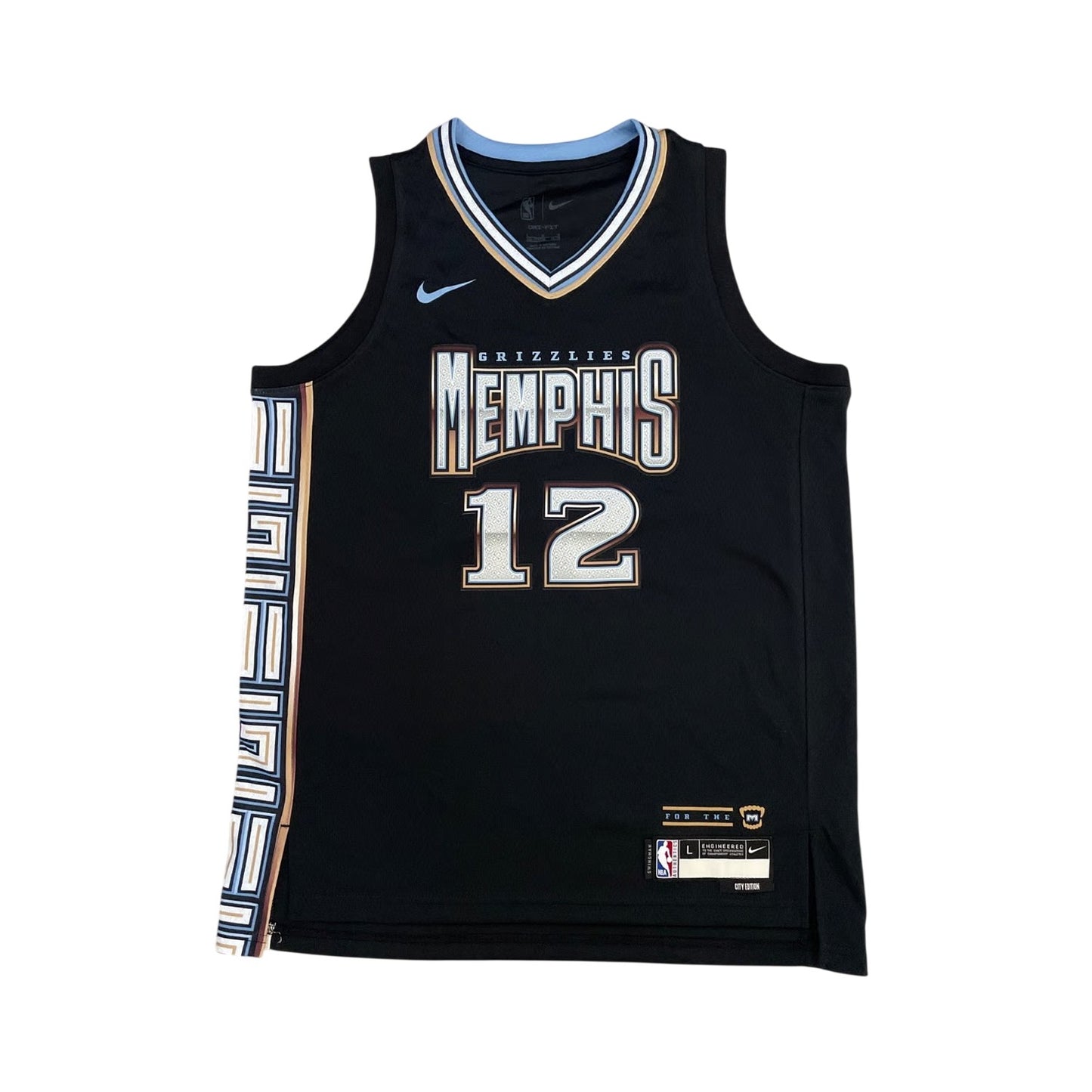 Black - Front - Nike Childrens-Kids Morant Memphis Grizzlies Basketball Jersey