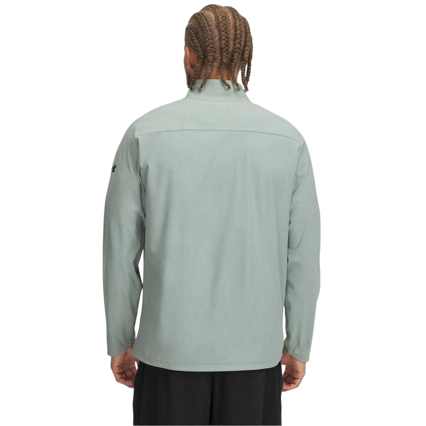 Green - Back - Under Armour Mens Full Zip Hoodie