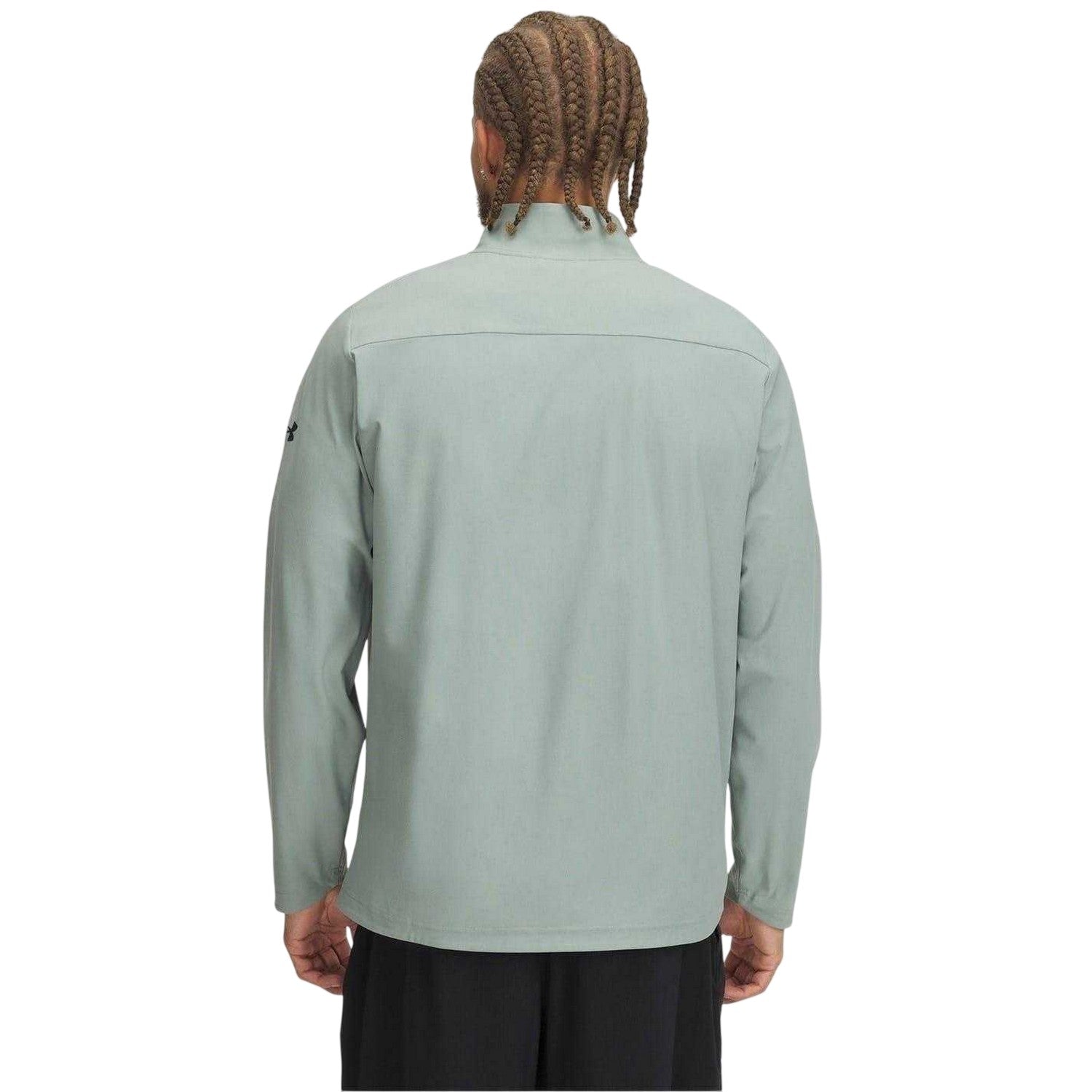 Green - Back - Under Armour Mens Full Zip Hoodie