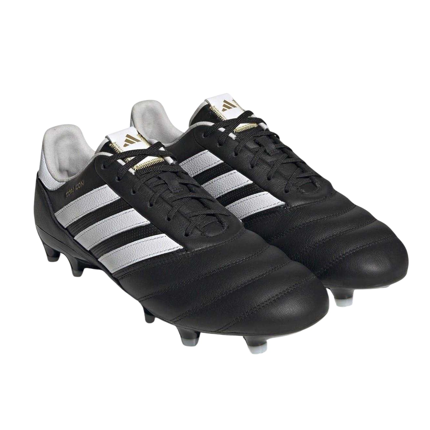 Black - Side - Adidas Mens Copa Icon Leather Firm Ground Football Boots