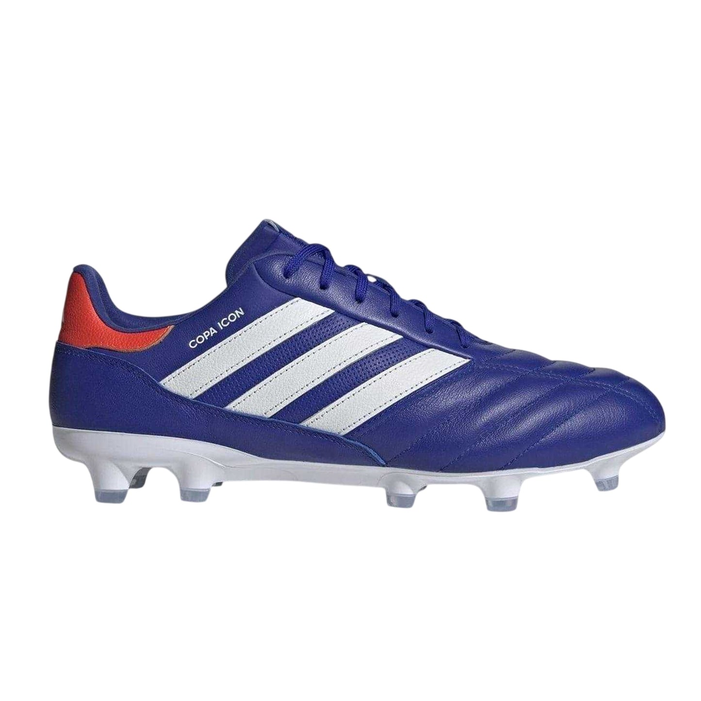 Blue-White-Red - Front - Adidas Mens Copa Icon Leather Firm Ground Football Boots
