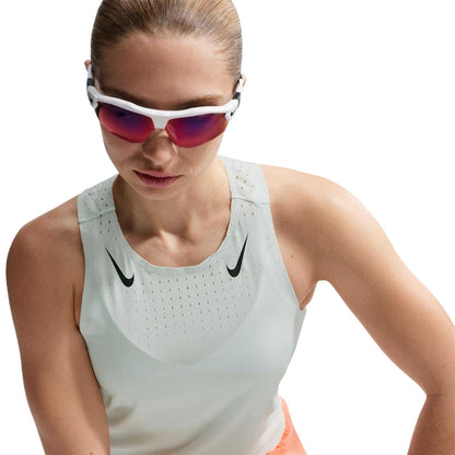 Light Green - Side - Nike Womens-Ladies Dri-FIT Running Vest Top