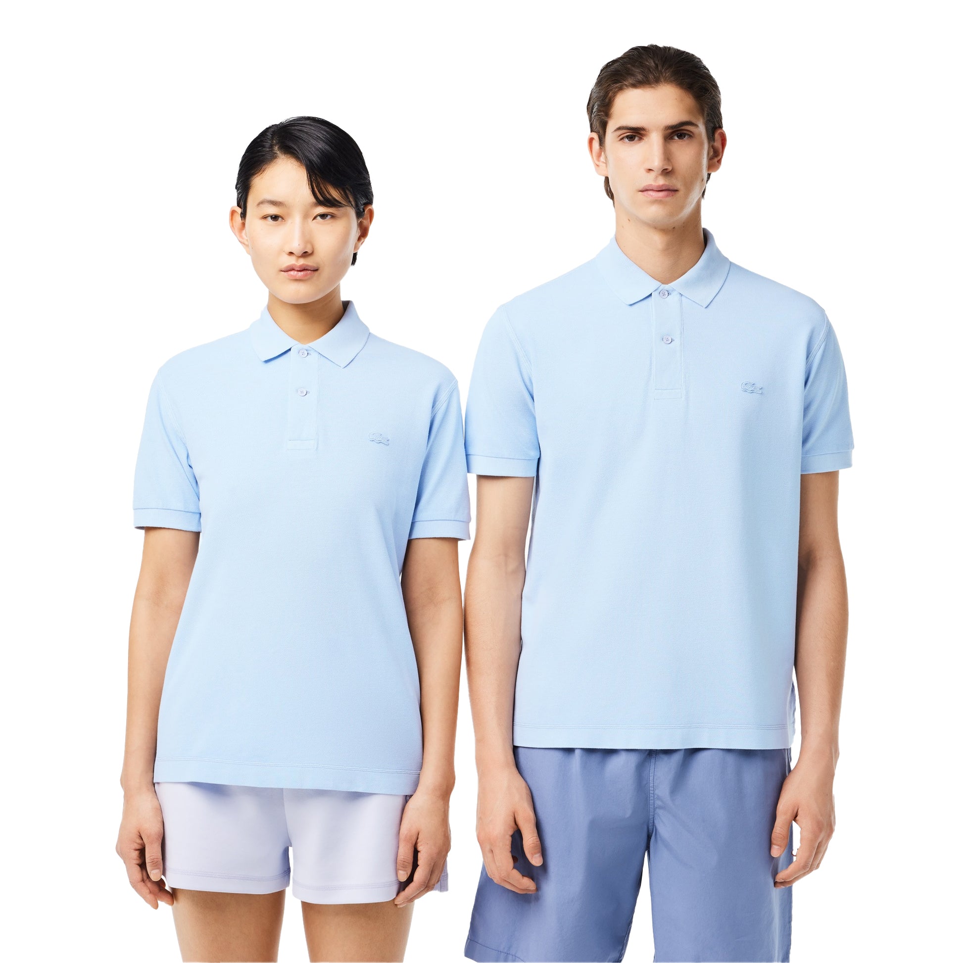 Blue - Side - Lacoste Unisex Adult Natural Dyed Classic Polo Shirt