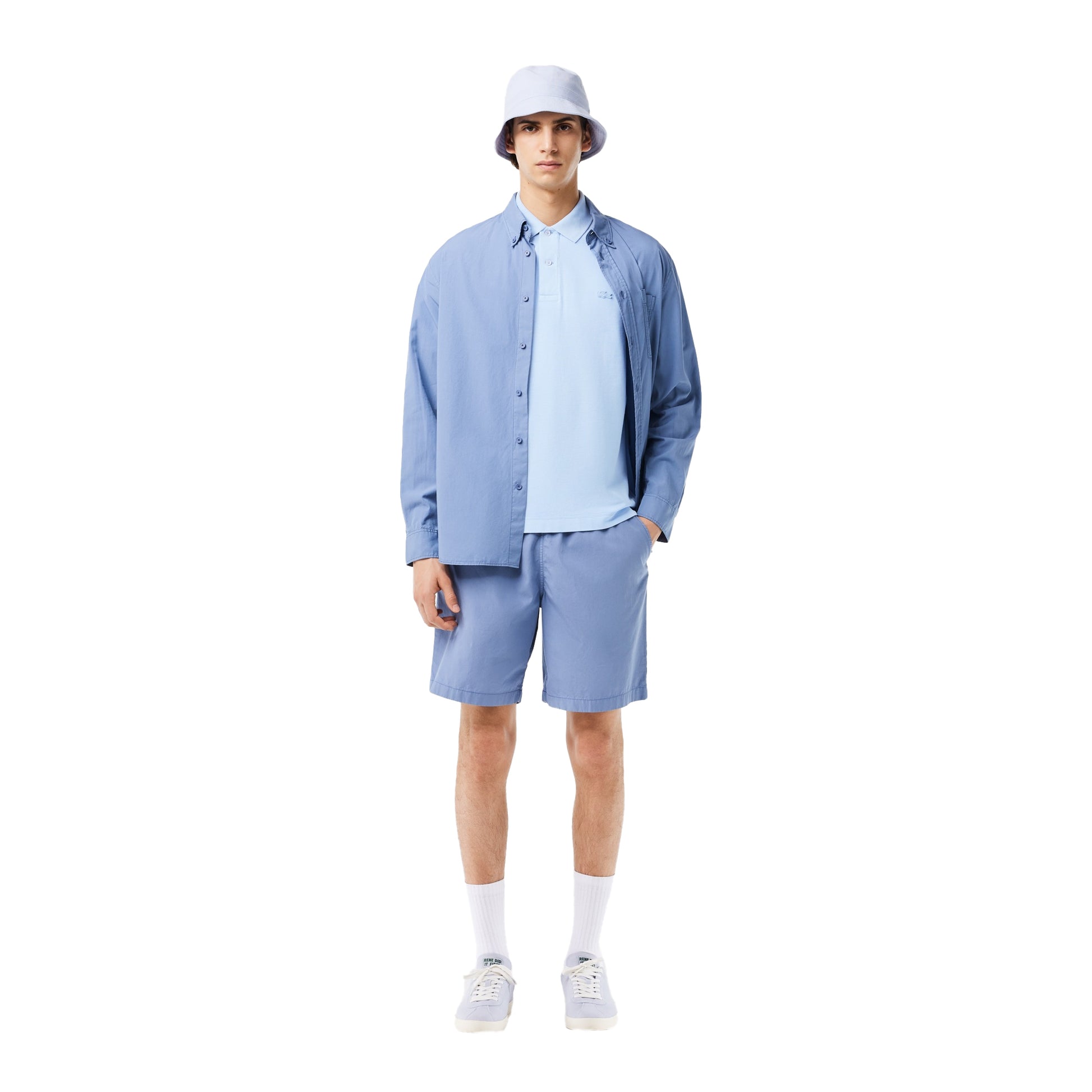 Blue - Lifestyle - Lacoste Unisex Adult Natural Dyed Classic Polo Shirt