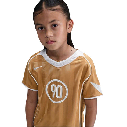 Gold - Side - Nike Childrens-Kids T90 Dri-FIT Jersey