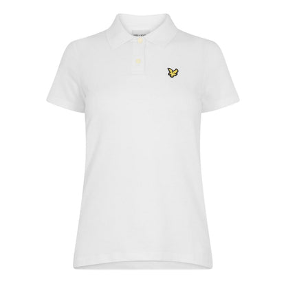 White - Front - Lyle & Scott Womens-Ladies Regular Short-Sleeved Polo Shirt