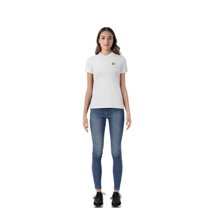 White - Lifestyle - Lyle & Scott Womens-Ladies Regular Short-Sleeved Polo Shirt