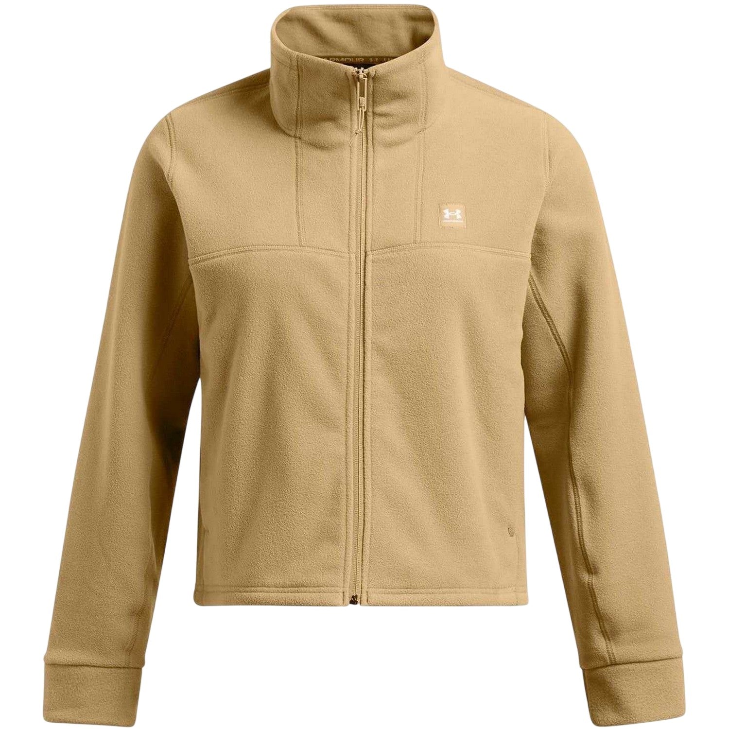 Brown - Front - Under Armour Womens-Ladies Expanse Fleece High Collar Full Zip Hoodie