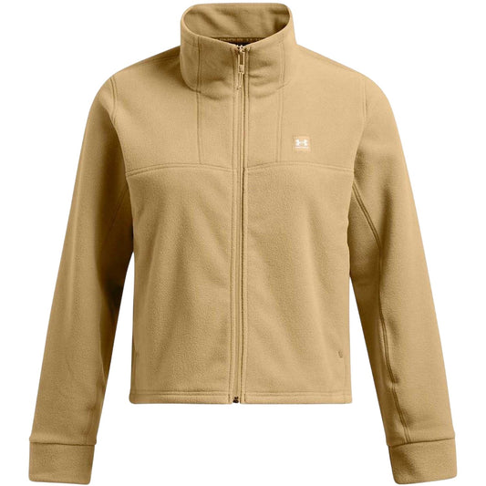 Brown - Front - Under Armour Womens-Ladies Expanse Fleece High Collar Full Zip Hoodie