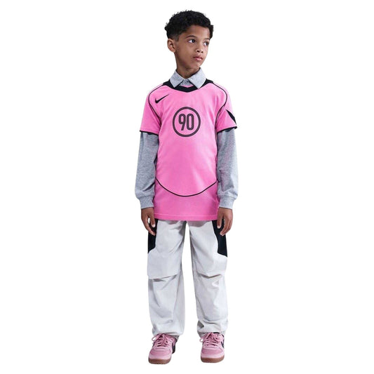 Playful Pink - Front - Nike Childrens-Kids T90 Piped Dri-FIT Jersey