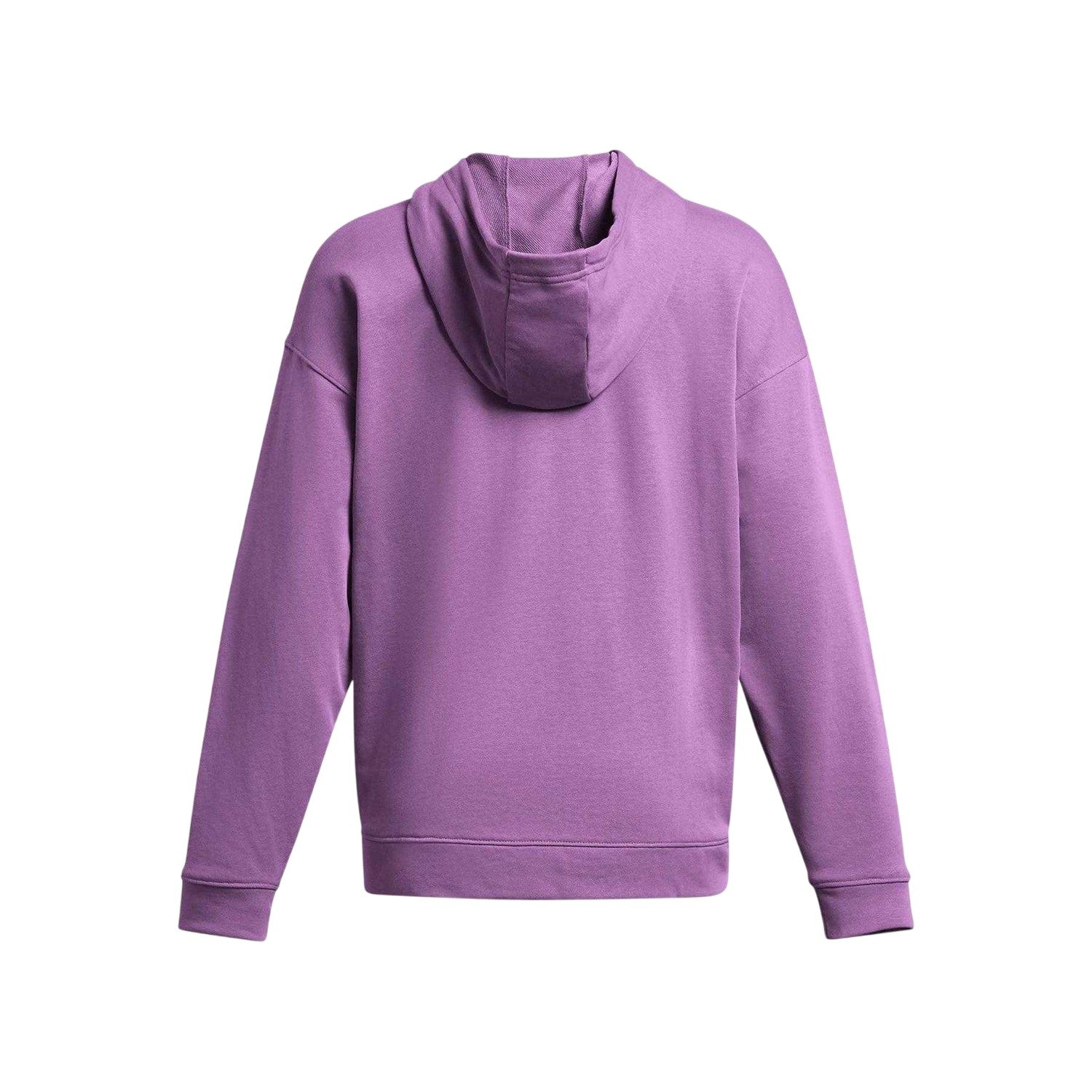 Purple - Back - Under Armour Womens-Ladies Rival Terry Oversized Full Zip Hoodie
