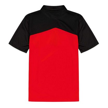 Red-Black - Back - Puma Childrens-Kids King Evospeed Polo Shirt