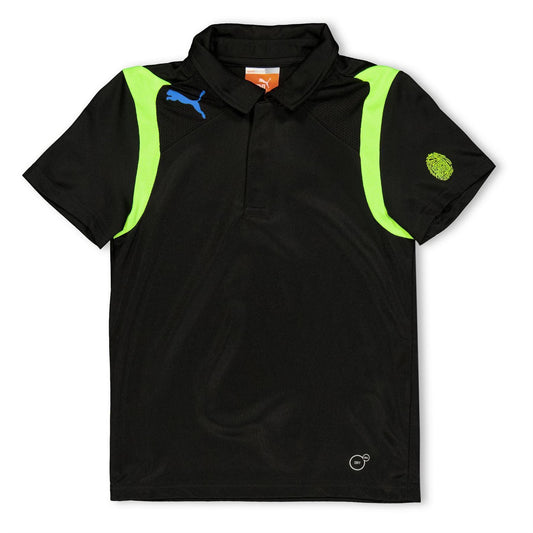 Black - Front - Puma Childrens-Kids King Evospeed Polo Shirt