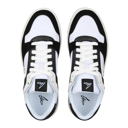 Black-White - Lifestyle - Loyalti Mens T-Clip Set Leather Lace Up Clip Trainers