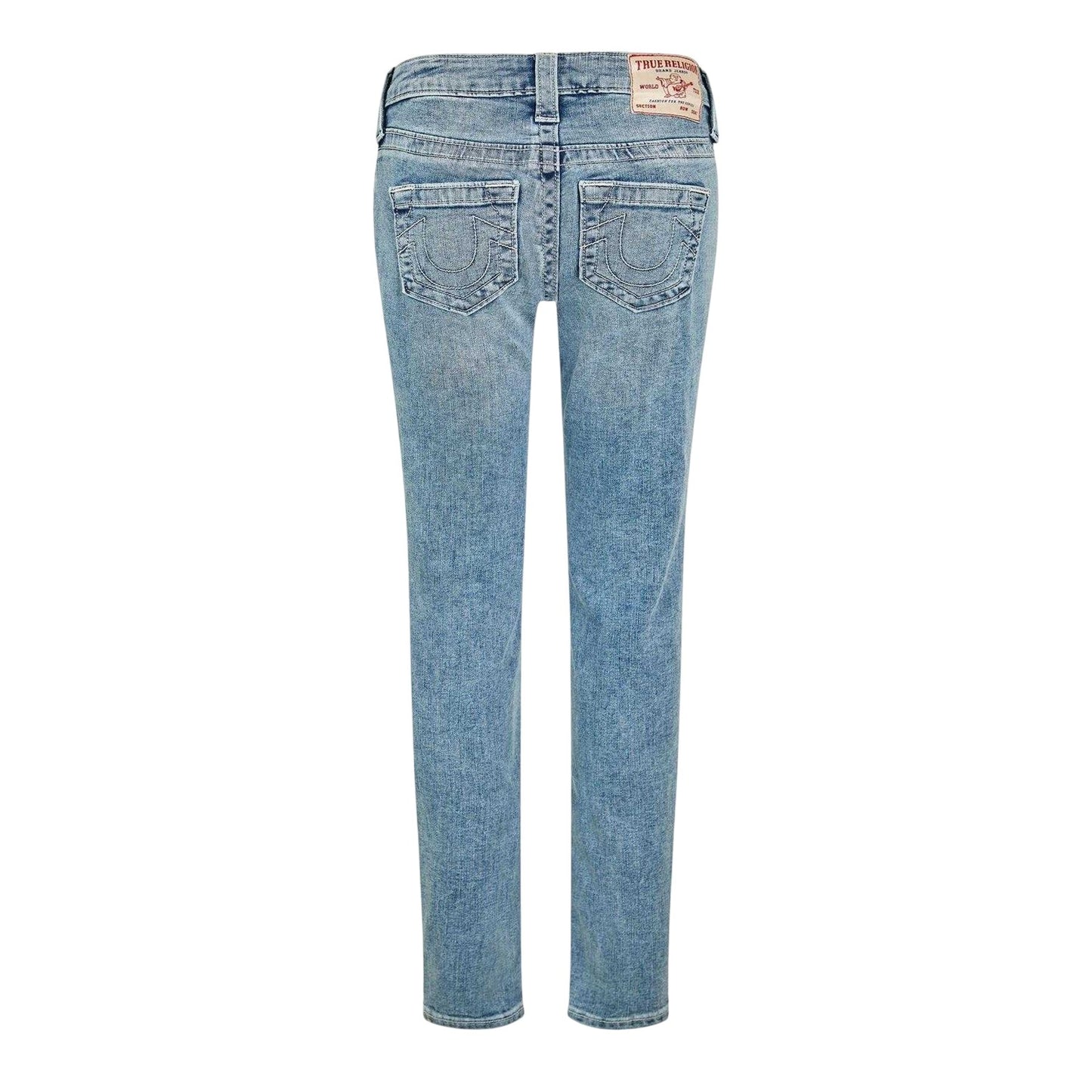 Blue - Back - True Religion Mens Curve Skinny Jeans