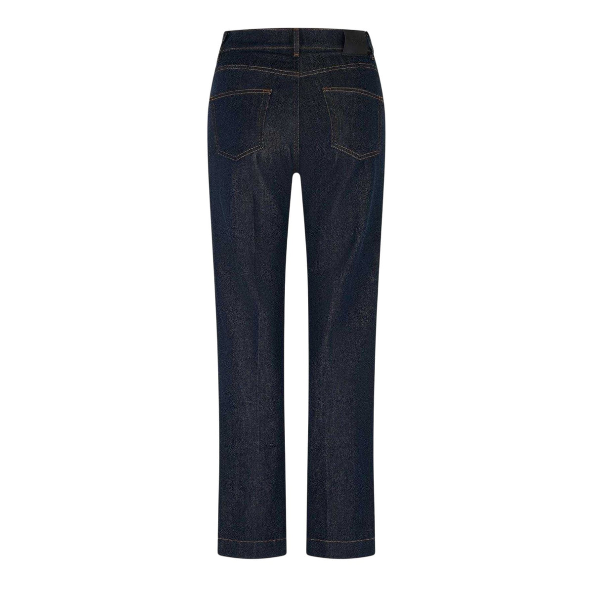 Blue - Back - Boss Womens-Ladies ADA HR Straight Leg Jeans