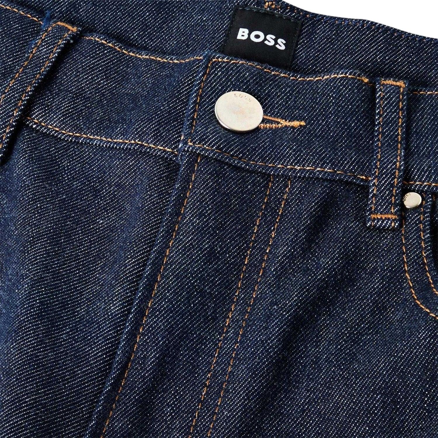 Blue - Side - Boss Womens-Ladies ADA HR Straight Leg Jeans