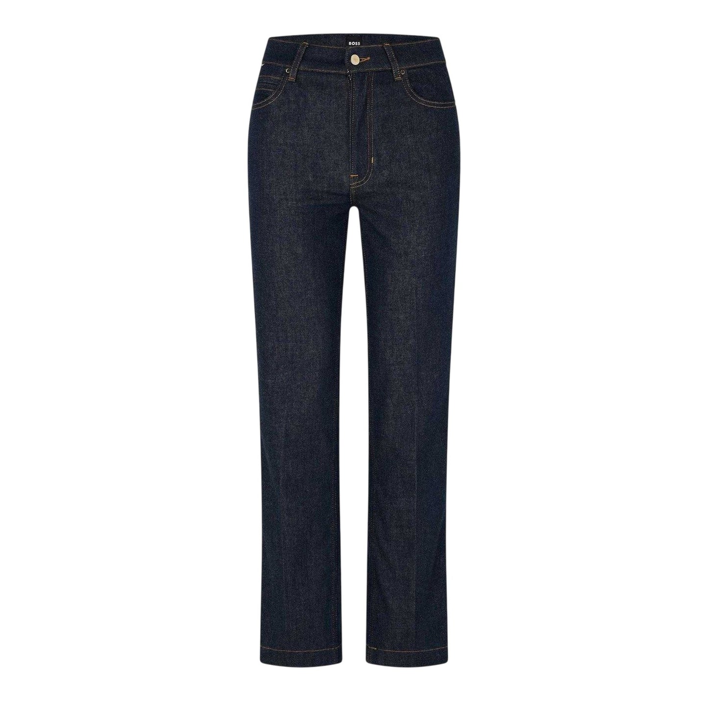Blue - Front - Boss Womens-Ladies ADA HR Straight Leg Jeans