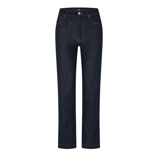 Blue - Front - Boss Womens-Ladies ADA HR Straight Leg Jeans