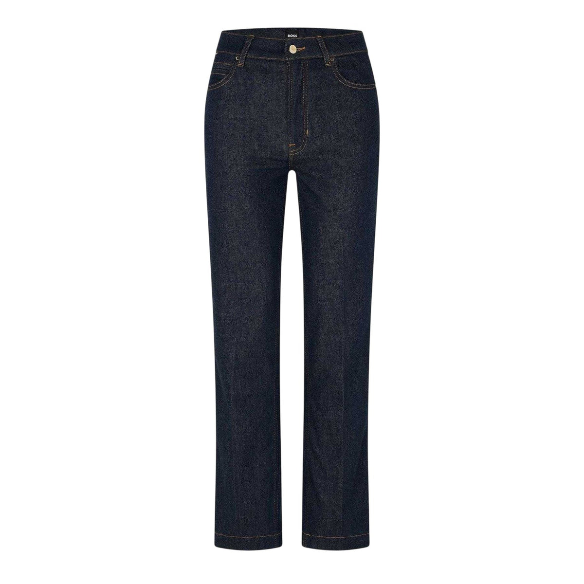 Blue - Front - Boss Womens-Ladies ADA HR Straight Leg Jeans