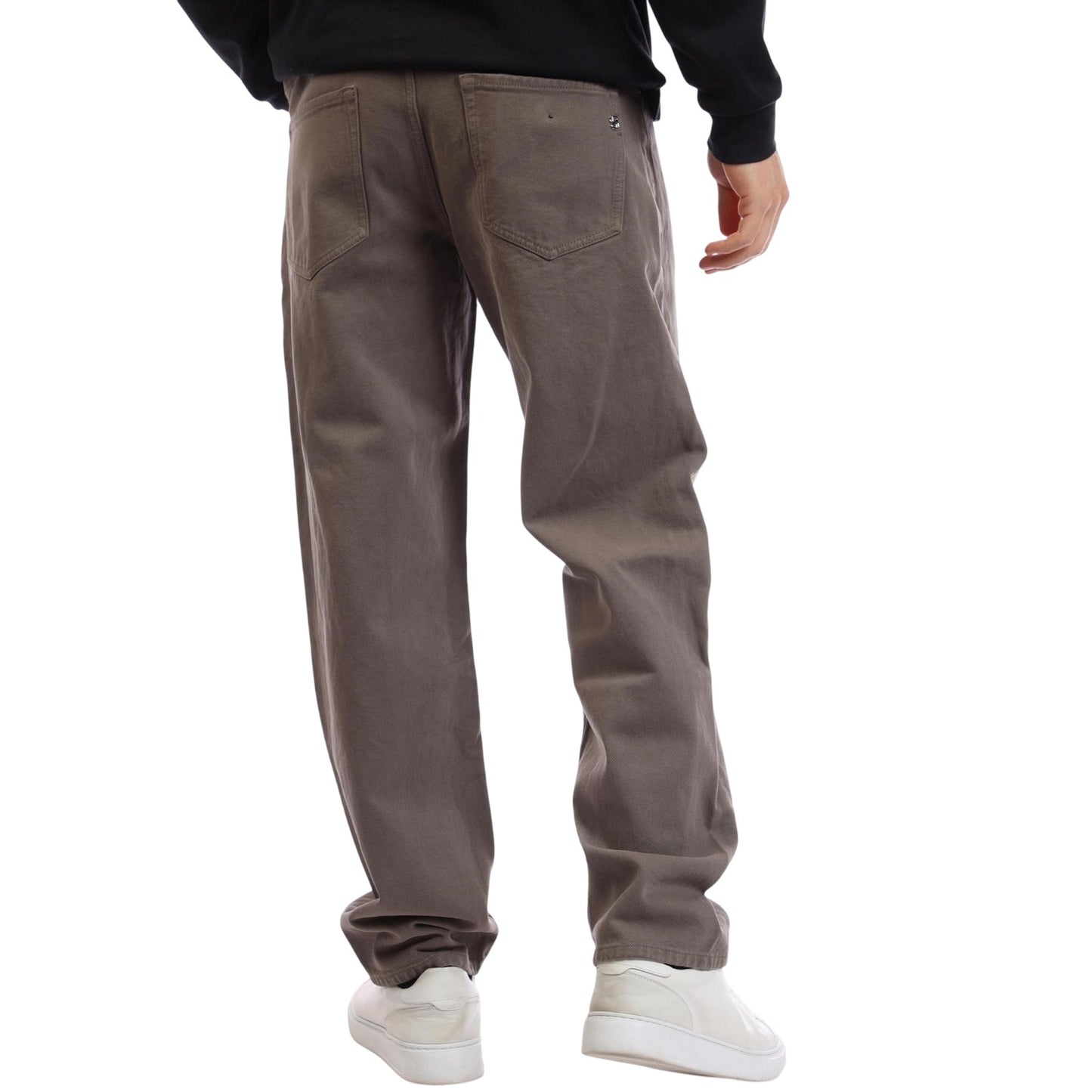 Khaki Brown - Back - Boss Mens Atacama Denim Slim Jeans