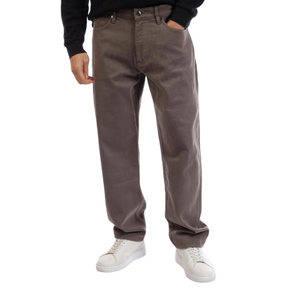 Khaki Brown - Front - Boss Mens Atacama Denim Slim Jeans