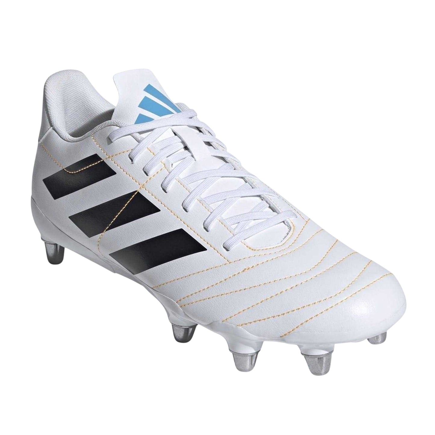 White-Black - Lifestyle - Adidas Mens Kakari Soft Ground Rugby Boots