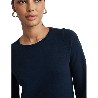 Blue - Back - Nobody´s Child Womens-Ladies Knitted Crew Neck Long-Sleeved T-Shirt Dress