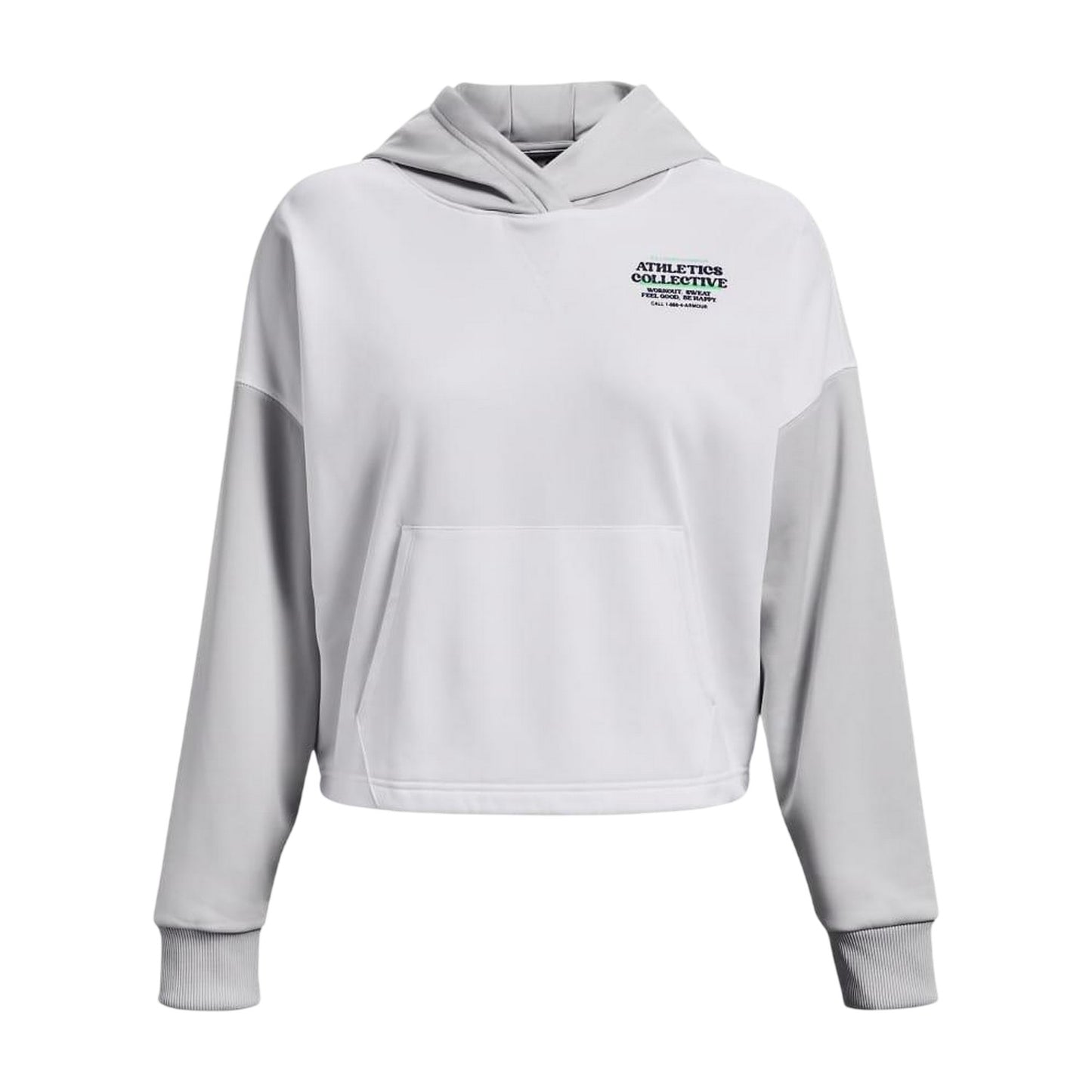 White - Front - Under Armour Womens-Ladies Fleece Hoodie