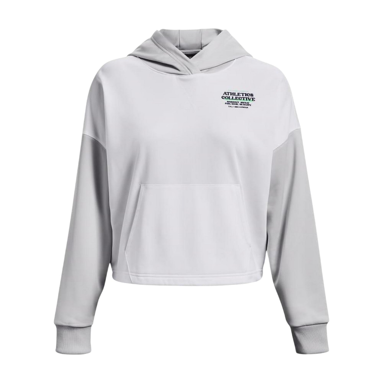 White - Front - Under Armour Womens-Ladies Fleece Hoodie