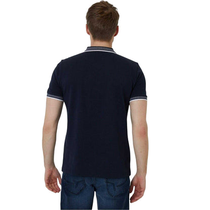 Navy - Back - Threadbare Mens Honey Regular Polo Shirt