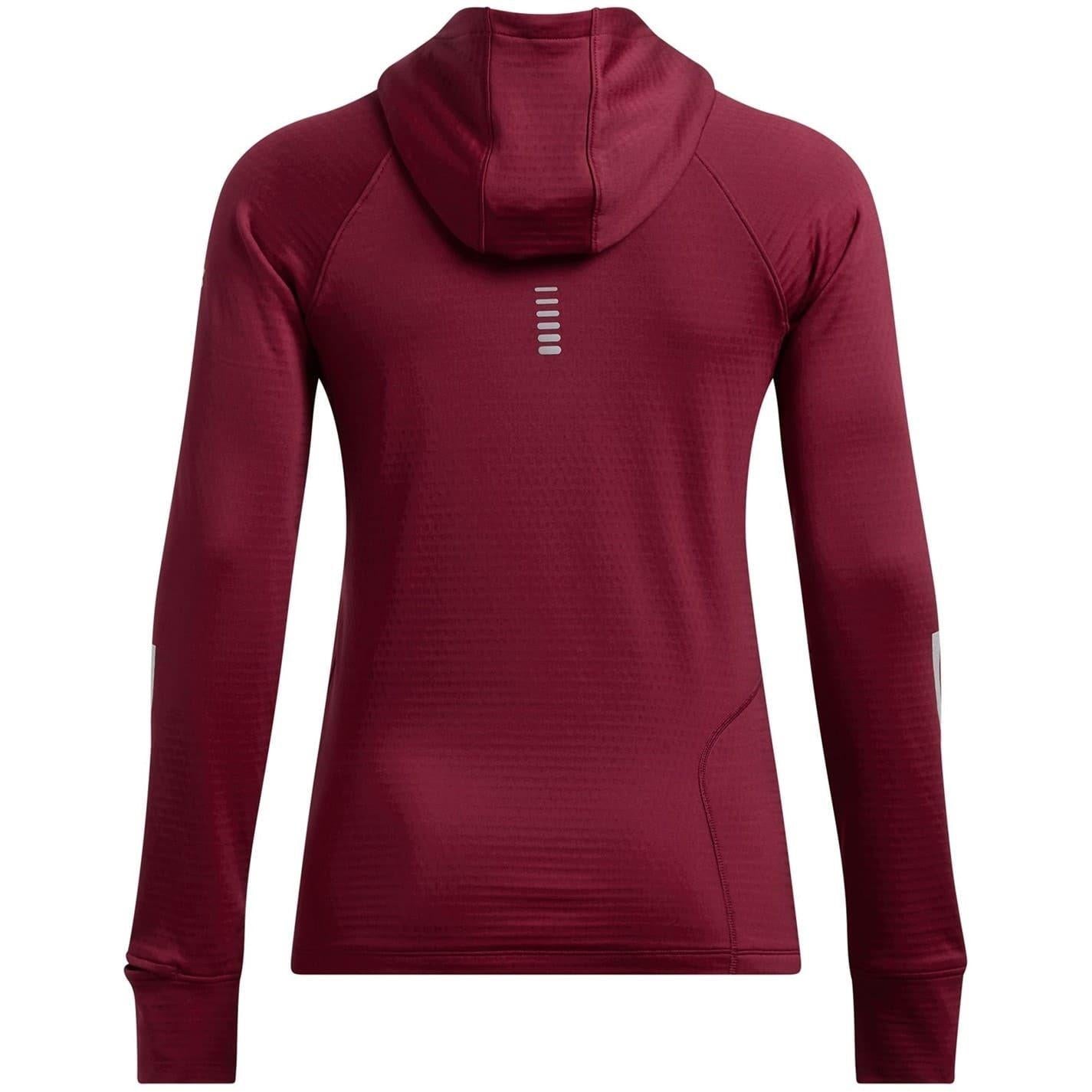 Red - Back - Under Armour Womens-Ladies Hooded Regular Running Drawstring Hoodie