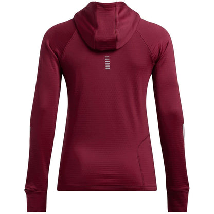 Red - Back - Under Armour Womens-Ladies Hooded Regular Running Drawstring Hoodie