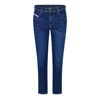 Blue Denim - Front - Diesel Womens-Ladies 1984 Slandy High Rise Skinny Jeans