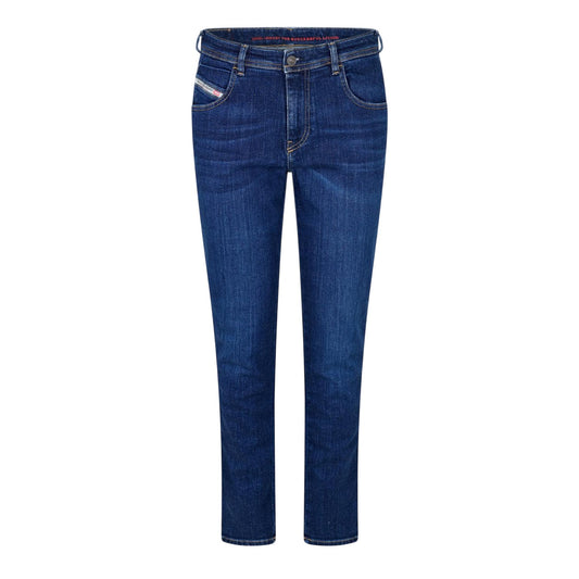 Blue Denim - Front - Diesel Womens-Ladies 1984 Slandy High Rise Skinny Jeans